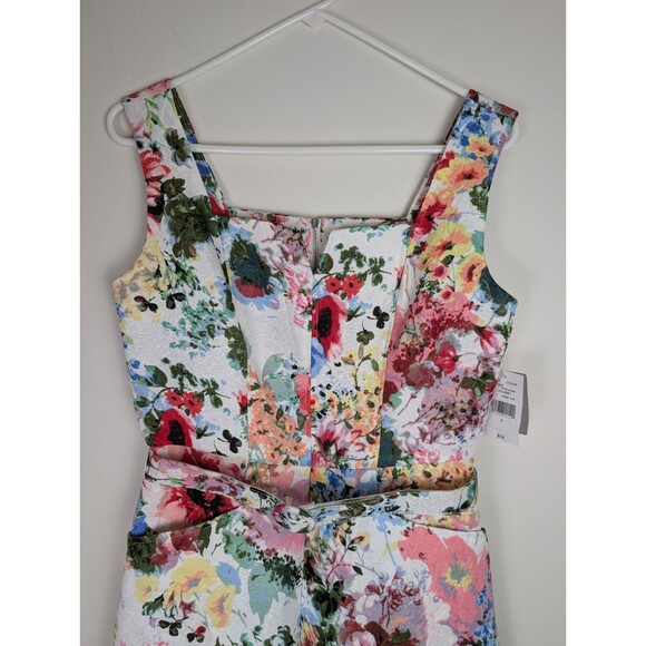 Danny and Nicole Dress Sz 4 Floral Print Pockets Sleeveless Summer Bloom Cottage - Picture 2 of 16
